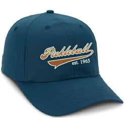 Pickleball Hats Heritage Pickleball Cap Petrol Blue
