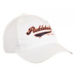 Pickleball Hats Heritage Pickleball Cap White/Orange